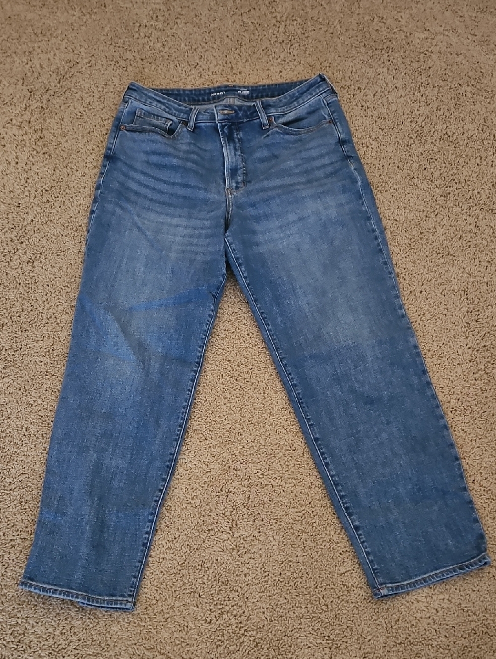 Old Navy High-Rise OG Loose Jeans - Light Blue- 14 Regular